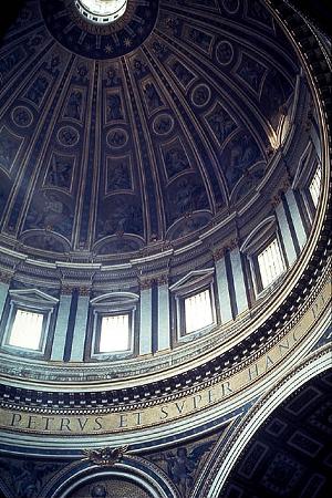 Poster con cornice Scale di Bramante. panorama su